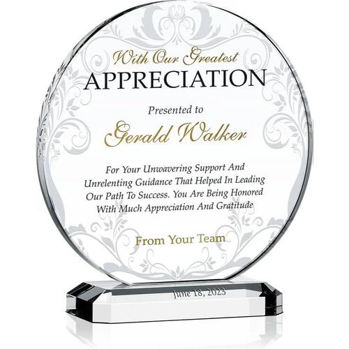 Blue Pack glass Trophy